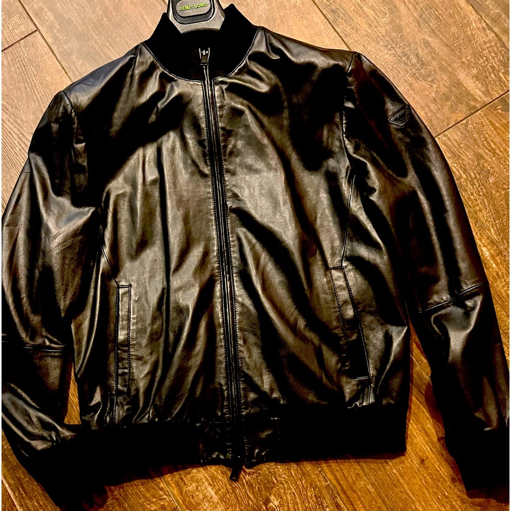 Armani Lambskin Leather Jacket